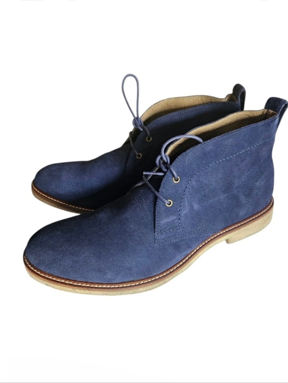 Banana Republic Blue Suede Leather Chukka Boot Shoes Sz.10.5